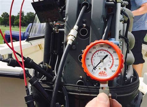 How to do a compression test on an outboard motor 